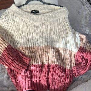 Windsor color block  knit sweater